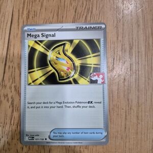 QTY 1 Pokemon Mega Signal Trainer Item Card